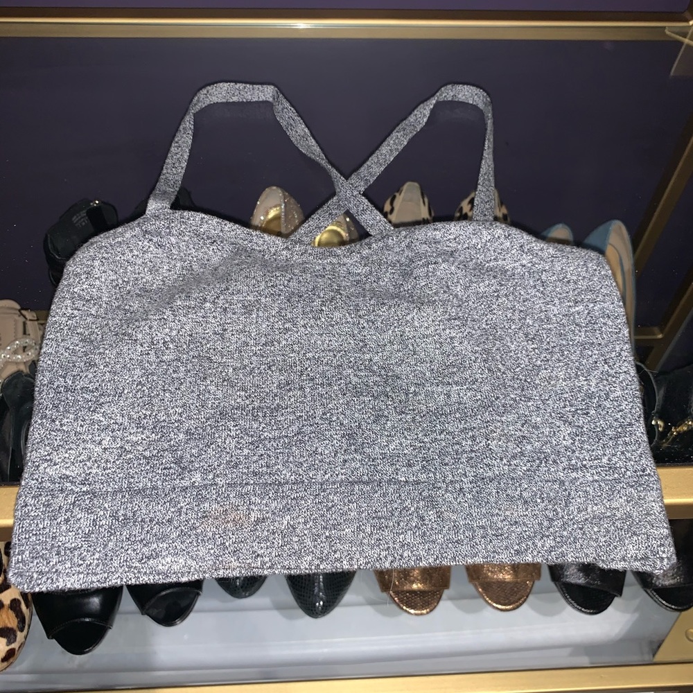 American apparel Grey sweater crop top